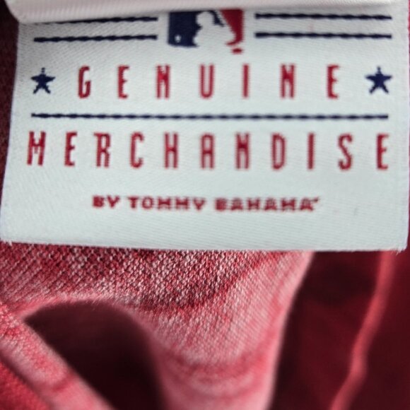 Tommy Bahama Red Santiago MLB Washington Nationals 100% Cotton Polo Shirt Large - Picture 12 of 12